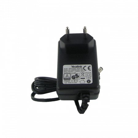 Адаптер питания сетевой Yealink 5VDC 1.2A (5VDC.1.2A) черный