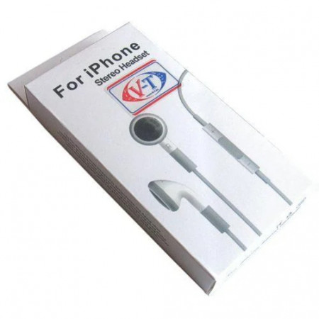Наушники VT WSS-IPHONE07 (PHFM0071) белый