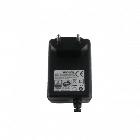 Адаптер питания сетевой Yealink 5VDC 600mA (5VDC.600mA) черный