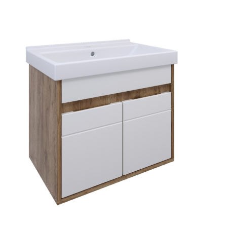 Тумба под раковину AVK2 Ирма (A2 ТН 2Д 600 К) (БЕЗ РАКОВИНЫ) коричневый