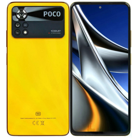 Смартфон POCO X4 Pro 5G (2201116PG) (NFC) 8 ГБ/256 ГБ желтый (Yellow)