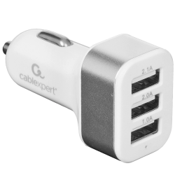 Автомобильное зарядное устройство Cablexpert MP3A-UC-CAR17 белый