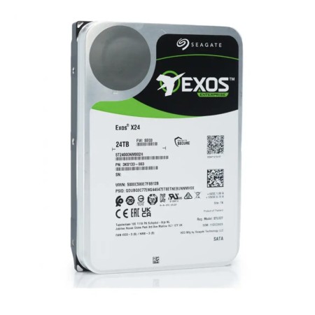 24 ТБ Жесткий диск Seagate Exos X24 (ST24000NM002H) черный