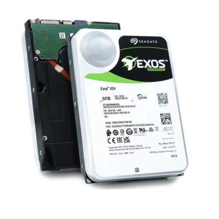 24 ТБ Жесткий диск Seagate Exos X24 (ST24000NM002H) черный