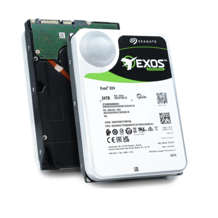 24 ТБ Жесткий диск SEAGATE HDD Server Exos X24 (ST24000NM002H) черный