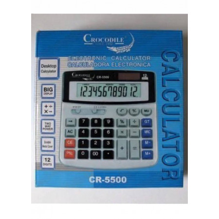 Калькулятор Crocodile CR-5500 серый