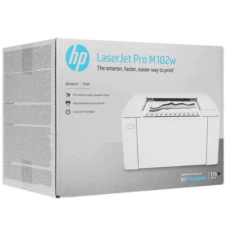 Принтер лазерный HP Laser Jet Pro M102w (G3Q35A) белый (без картриджа)