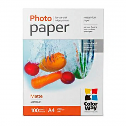Фотобумага COLORWAY А3 50л 220 г/м² DMC220 белый