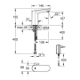Смеситель GROHE Eurosmart Cosmopolitan E (36325002) серебристый