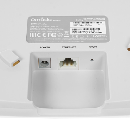 Точка доступа TP-Link EAP115-Bridge белый