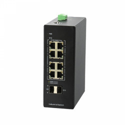 Коммутатор BDCOM IES200-L25-8P2S черный