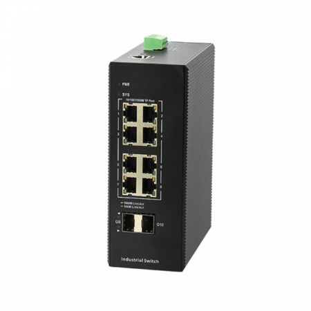 Коммутатор BDCOM IES200-L25-8P2S черный