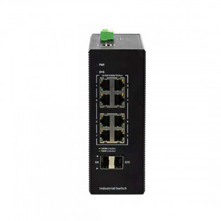 Коммутатор BDCOM IES200-L25-8P2S черный