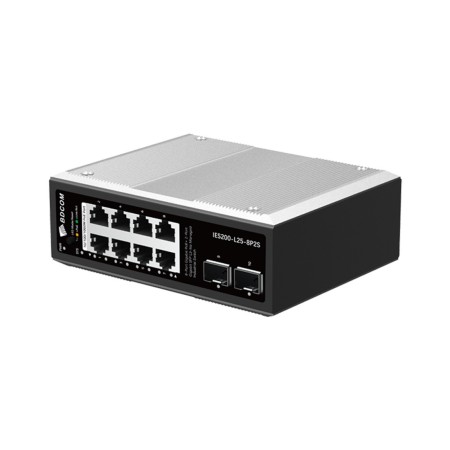 Коммутатор BDCOM IES200-L25-8P2S черный