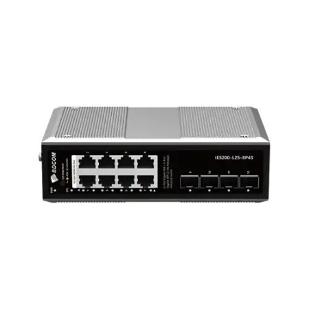 Коммутатор BDCOM IES200-L25-8P4S черный