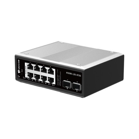 Коммутатор BDCOM IES200-L25-8T2S черный