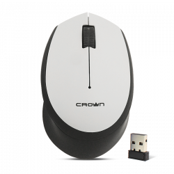 Мышь беспроводная Crown CMM-937W черно-серый