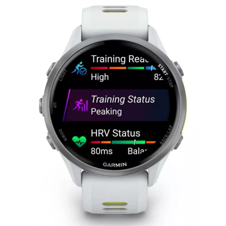 Смарт-часы Garmin Forerunner 970 (010-02969-11) бело-желтый (1 ремешок)