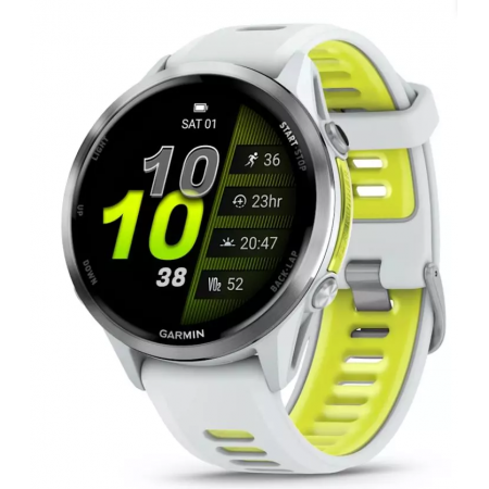 Смарт-часы Garmin Forerunner 970 (010-02969-11) бело-желтый (1 ремешок)