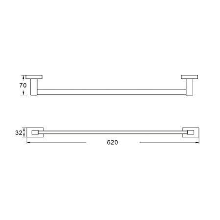 Полотенцедержатель Shevanik SG5617G золото