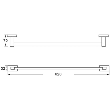 Полотенцедержатель Shevanik SG5617H черный