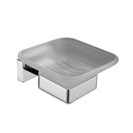 Мыльница стеклянная Shevanik SG5603 хром