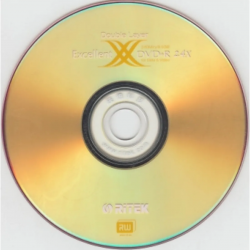 DVD-диск Ritek excellent X, DVD+R, 4,7 ГБ, Cake Box, 50 шт серебристый