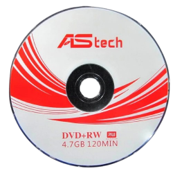 DVD-диск AStech WT, DVD+RW, 4,7 ГБ, Cake Box, 50 шт серебристый