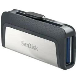 16 ГБ USB Флеш-накопитель SAN DISC Ultra Dual Drive (SDCZ450-016G-G46) серебристый
