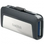 16 ГБ USB Флеш-накопитель SAN DISC Ultra Dual Drive (SDCZ450-016G-G46) серебристый