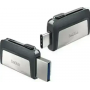 16 ГБ USB Флеш-накопитель SAN DISC Ultra Dual Drive (SDCZ450-016G-G46) серебристый