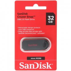 32 ГБ USB Флеш-накопитель SAN DISC Cruzer Snap (SDCZ62-032G-G35) черный