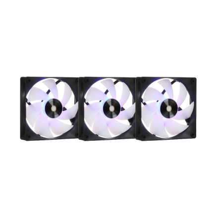 Вентилятор для корпуса Ocypus Delta F12 BK ARGB 3-IN-1 3x (Delta-F12-BK3AM00X-GL) черный