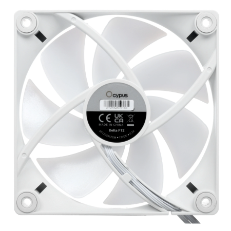Вентилятор для корпуса Ocypus Delta F12 WH ARGB 3-IN-1 3x (Delta-F12-WH3AM00X-GL) белый