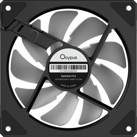Вентилятор для корпуса Ocypus Gamma F12 BK ARGB 1x (Gamma-F12-BK1AM00X-GL) черный