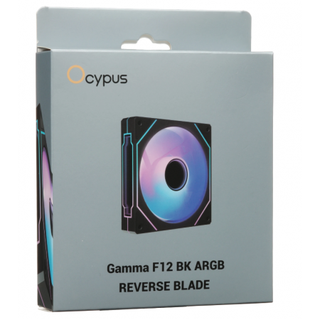 Вентилятор для корпуса Ocypus Gamma F12 BK ARGB REVERSE BLADE (Gamma-F12-BK1AM01X-GL) черный
