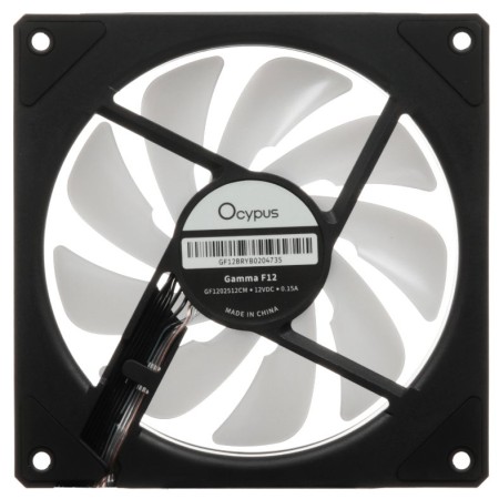 Вентилятор для корпуса Ocypus Gamma F12 BK ARGB REVERSE BLADE (Gamma-F12-BK1AM01X-GL) черный