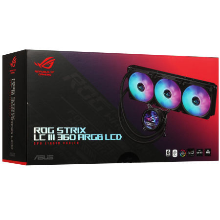 Система водяного охлаждения ASUS ROG STRIX LC III 360 ARGB LCD (90RC00W1-M0UAY0) черный
