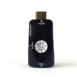 Переходник Mini HDMI — VGA V-T HDAD0164 черный