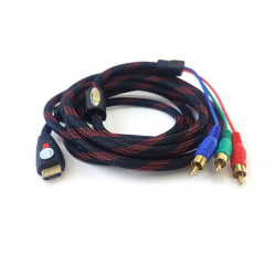 Кабель HDMI – 3RCA Cable V‑T (HDMI‑3RCA) 3 м черный
