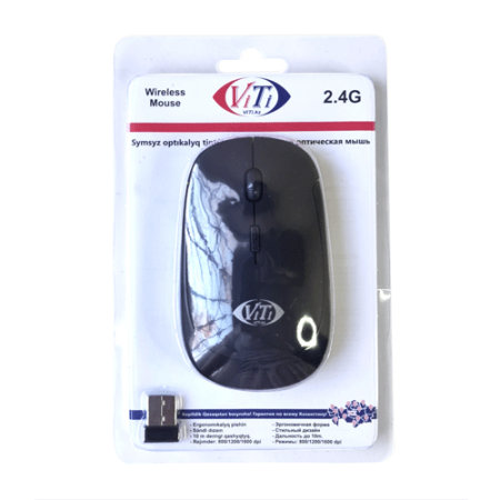 Мышь беспроводная ViTi HK018 черный