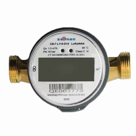 Счетчик воды LoRaWAN СВ-Г-L110-D15 Class B прозрачный