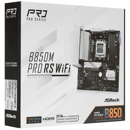 Материнская плата ASRock B850 PRO RS WIFI черный