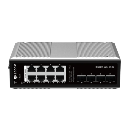 Коммутатор BDCOM IES200-L25-8T4S черный