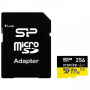 256 Гб Карта памяти Silicon Power Inspire microSDXC (SP256GBSTXLA2V1NSP) черный + адаптер