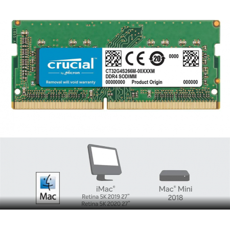 Оперативная память Crucial CT32G4S266M 32 Гб зеленый
