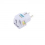 Переходник ViTi MIX/EURO с USA/CN/UK на EURO разъем белый