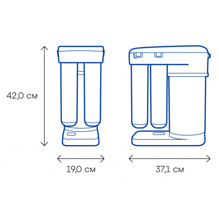 Фильтр для воды Аквафор DWM-101S (1455650) белый