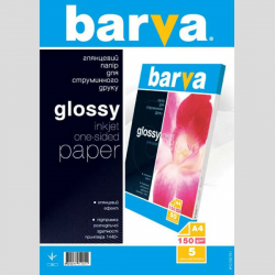 Фотобумага BARVA Глянцевая A4 150 г/м² (IP-C150-T01) белый