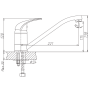 Смеситель Haiba HB4203 серебристый